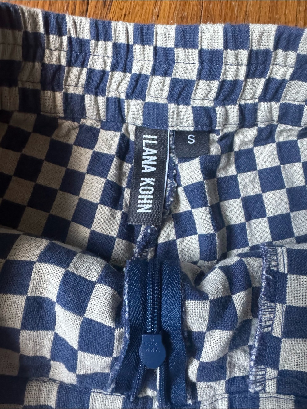 Ilana Kohn Blue & White Checkerboard Skort - Picture 3 of 5